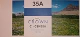 HP CB435A - BRAND NEW a perfect alternative to a genuine / original toner - THIS IS A BRAND NEW CARTRIDGE - Crown C-CB435A Black Laser Toner for HP LaserJet P1005 & P1006 Printers