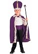 Purple King Robe And Crown Costume (As Shown;One Size)