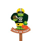 Pack of 2 NFL Green Bay Packers Frankenstein Halloween Wooden Lawn Stakes 30"