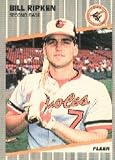 1989 Fleer Bill Ripken Black Box Baseball Card #616 - Shipped In Protective Display Case!