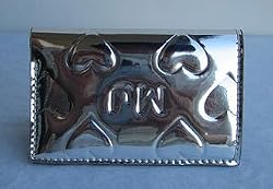 Marc by Marc Jacobs Limited Edition Heart Wallet Card Case Purse Silver