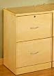 2-Drawer Vertical File Cabinet in Natural Finish By Studio RTA Furniture