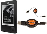 from UltimateAddons UltimateAddons Retractable USB Sync & Charge cable for Kobo WiFi Wireless eReader 2011 EBook Reader