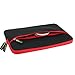 Microsoft Surface Pro 3/Pro 4 Sleeve, Evecase Ultra-Portable Slim Neoprene Carrying Sleeve Case Bag with Accessory Pocket - Black/Red