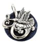 Sterling Silver and Blue Sodalite Hummingbird Pendant