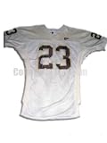 White No. 23 Game Used Central Michigan Russell Football Jersey