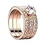 HOT Women 18K Rose gold GP Swarovski Crystal Engagement Wedding Band Ring