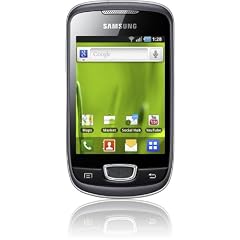 Samsung S5570 Galaxy Mini Smartphone (8,1 cm (3,2 Zoll) Display, Touchscreen, 3 Megapixel kamera, Android OS) grau