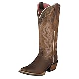 Ariat Women's Crossfire Caliente Cowgirl Boot Wide Square Toe Brown 7 M US