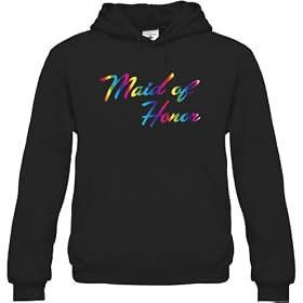 Maid of Honour Unisex Hooded Sweatshirt (Gold, Silver, Pink, Blue, & Rainbow Foil)