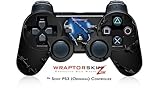 Sony PS3 Controller Skin Barbwire Heart Blue