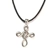 Celtic Well Being Pewter Pendant on Corded Necklace, Celtic Harmony Collection