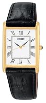Men's watches special offers - Seiko Men's Dress Black Leather Strap Watch #SNF672 :  seiko mens watch