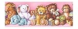 York Wallcoverings Friends Forever JE3527BD Cuddle Time Stuffed Animal Pre-pasted Wallpaper Border, 