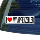 I Love Heart My APPENZELLER - SENNENHUND - Dog Breed - Window Bumper Sticker