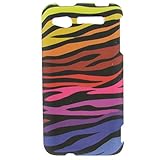 Hard Snap-on Shield With COLORED ZEBRA Design Faceplate Cover Sleeve Case f ....
