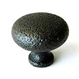 Rustic Hammered Oil Rubbed Bronze 1 1/4" Cabinet Knob Pulls C023ORB Ancient Treasures