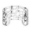 Spikes Womens 316L Stainless Steel Bubble Pattern Cuff Bracelet