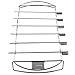 Zenware Stainless Steel Barbecue Kabob Skewers and Rack Set for BBQ Shish Kebab Grilling