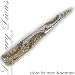 AMBER FILIGREE RHINESTONE JAW STICK BARRETTE HAIR CLIP