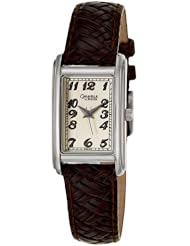 Caravelle by Bulova Womens 43L114 Creme Dial Leather Strap Watch