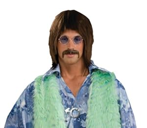 Forum Novelties Men's 1960's Costume Singer Wig, Brown, One Size