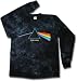 Pink Floyd "Dark Side of the Moon" Tie-Dye Long Sleeve T-Shirt in Black