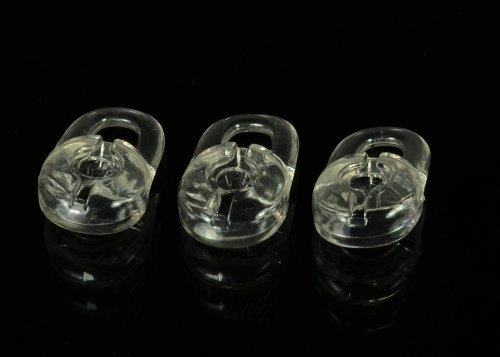 3 Pcs Quality Replacement Eargels Ear Bud Gel Tips for PLANTRONICS DISCOVERY 925 / 975, Marque M155 , Marque 2 M165 ,Savor M1100, M100 M55 M28 M25 Wireless Bluetooth Headset (SMALL)