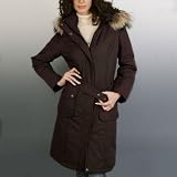 Jessie G. Women's Long Hooded Parka Coat with Thinsulate Filling and Raccoon Fur Trim
