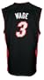 Heat Reebok Big Kids Replica Road Basketball Jersey ( sz. M, Black : Wade, Dwyane : Heat )