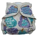Sckoon Organic Cotton Baby Cloth Diaper Blue Pear Small