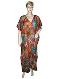 Beach Wear Womens Dress Multi Color New Lightweight Sheer Cotton Cover Up Kaftan Caftan Poncho