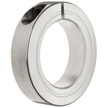 Ruland One-Piece Clamping Shaft Collar, Aluminum, Metric