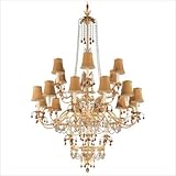 IMAGE OF Schonbek 5112-75BD Adagio 24 Light Large Foyer Chandelier in Bronze Umber with Black Diamond crystal