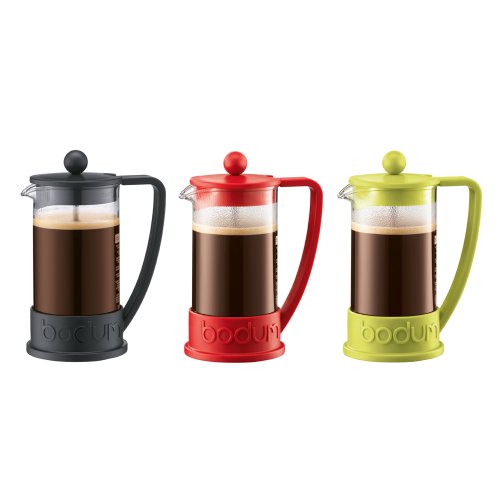 Bodum Brazil 3-Piece 12-Ounce French Press Multi-Color Tasting Set