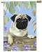 Pugs Pug Dogs Large House Flag or Banner