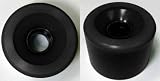Blank 71mm BLACK Longboard Wheels (Set of 4)