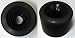 Blank 71mm BLACK Longboard Wheels (Set of 4)