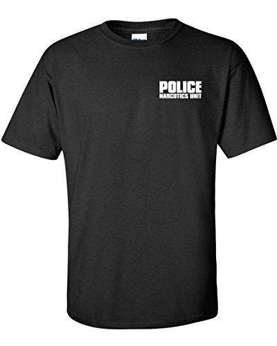 Jacted Up Tees Police Narcotics Unit Front & Back Men's T-Shirt SHIPS FROM OHIO USA