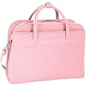 McKleinUSA Willowbrook 94989 W Series Italian Leather Detachable -Wheeled Ladies Briefcase (Pink)