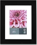 Gallery Solutions Wood Float Frame, 8 by 10-Inch, Black