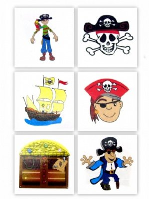 Childrens Toyshop  Toys : Pirate Tattoo (1 tattoo)