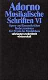 Adorno, Theodor W., Bd.19 : Musikalische Schriften VI - Theodor W. Adorno