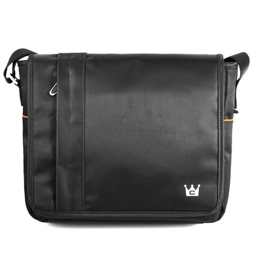 CaseCrown Horizontal Mobile Messenger Bag (Black) for the new iPad / iPad 2