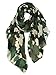 GERINLY Scarves - Lightweight Travel Scarf Camouflage Print Shawl Wrap (Army Green)