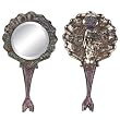 Art Nouveau Celestia Hand Mirror - Cold Cast Resin - 11.75'' Length
