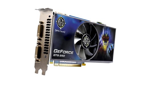 BFG NVIDIA GeForce GTS 250 1 GB GDDR3 PCI Express 2.0 Graphics Card Rev D BFGEGTS2501024DE
