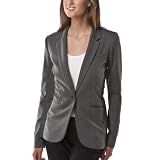 Mossimo® Black: Women's Ponte Boyfriend Blazer - Heather Grey