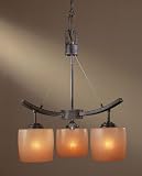 Review Minka-Lavery  / Minka Lavery Lights 1185-357 Mini 3LT Chandelier Iron Oxide Raiden Contemporary Indoor Lighting