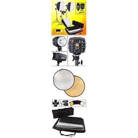 3 Flash Lights 3 Softboxes Studio Lighting Photo Set